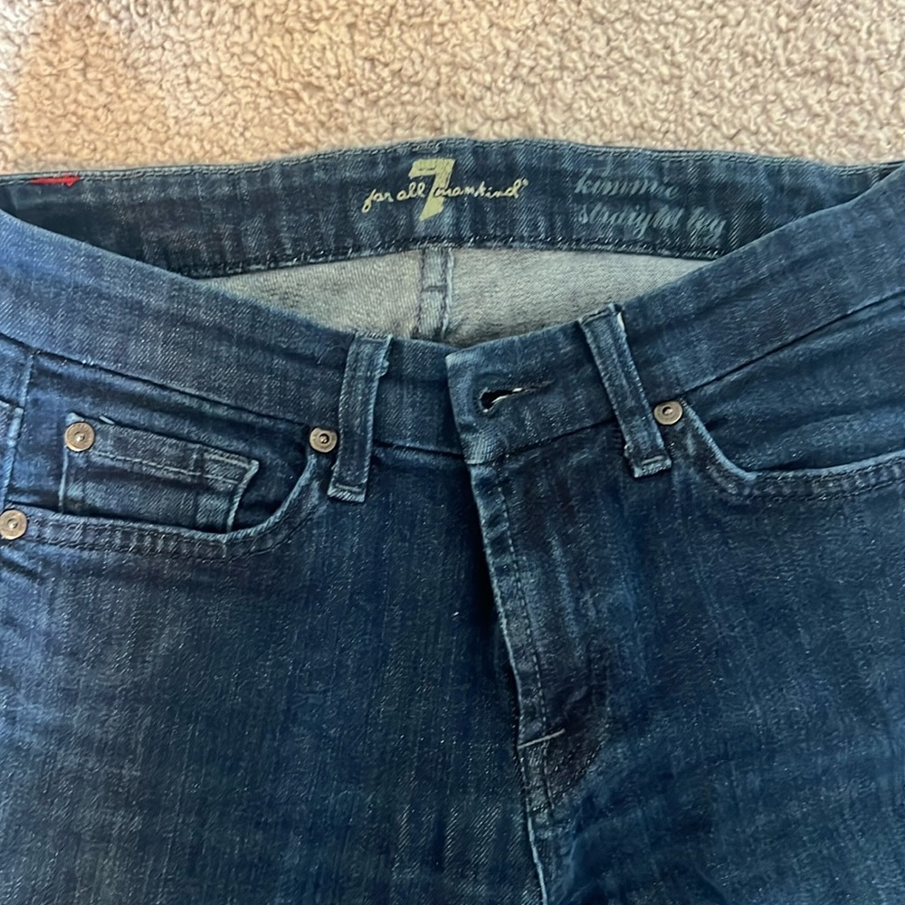 7 for all mankind blue denim jeans
